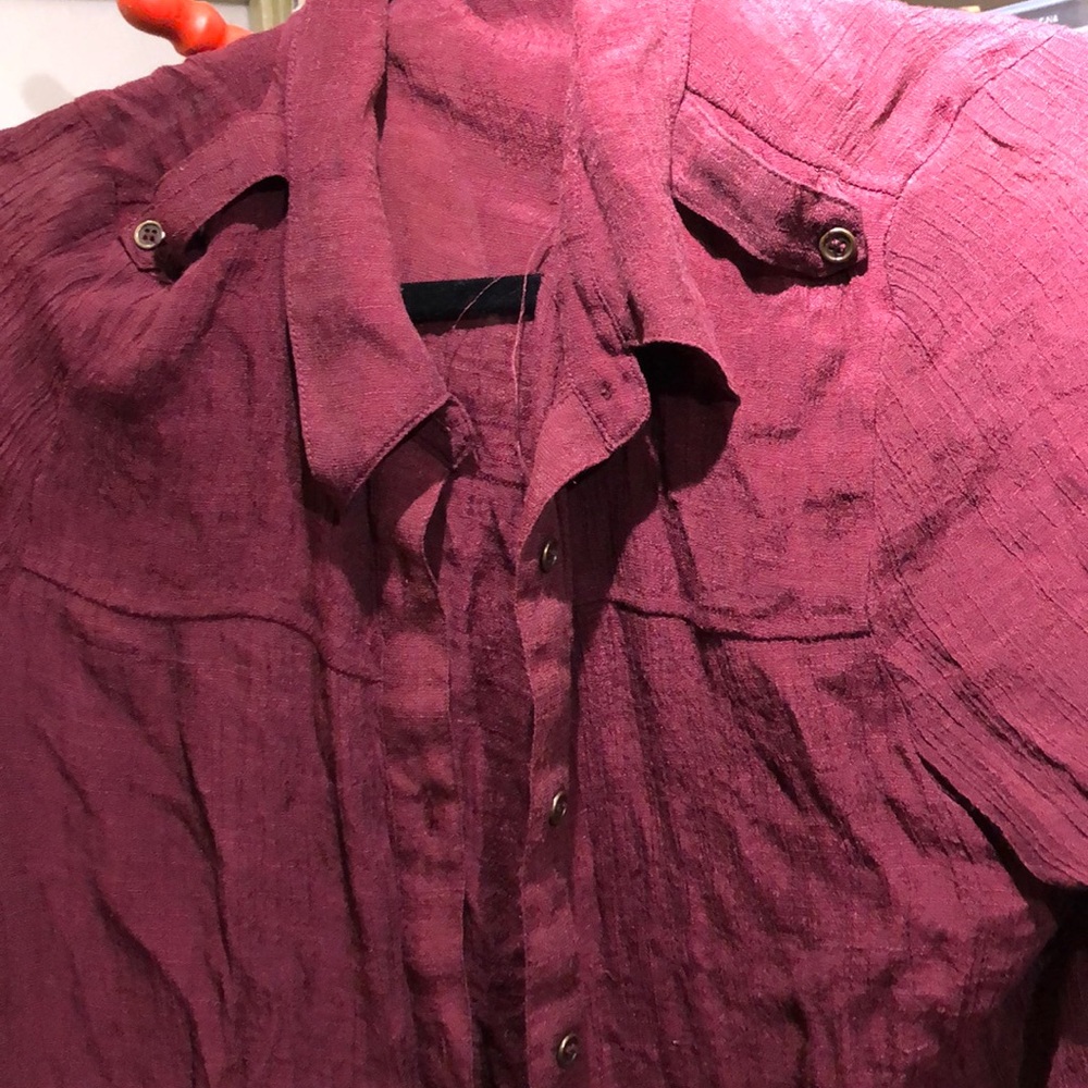 Maroon gauze shirt Maurice Brand